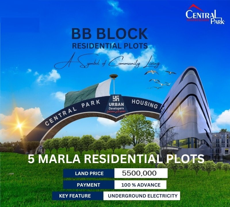 BB Block Central Park Housing Scheme Lahore
