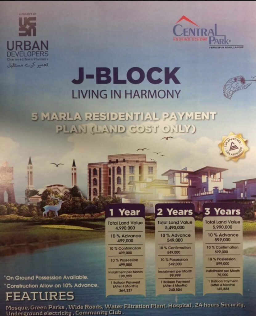 J Block 5 Marla